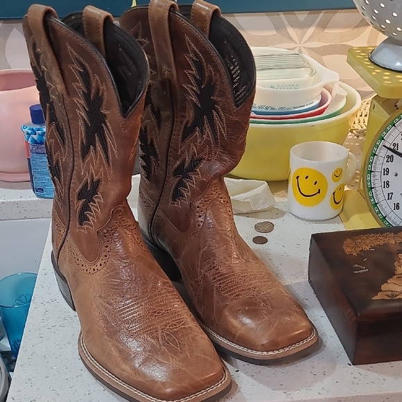 Men's Cool VentTek Western Boot Ariat Size 8 D Style Number Style 10031446 - Picture 1 of 13